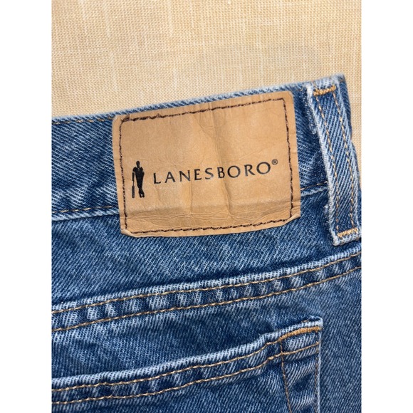 LANESBORO Mens Jeans 36x32 Blue Denim Straight Leg Classic Fit Casual Pants - Picture 3 of 6
